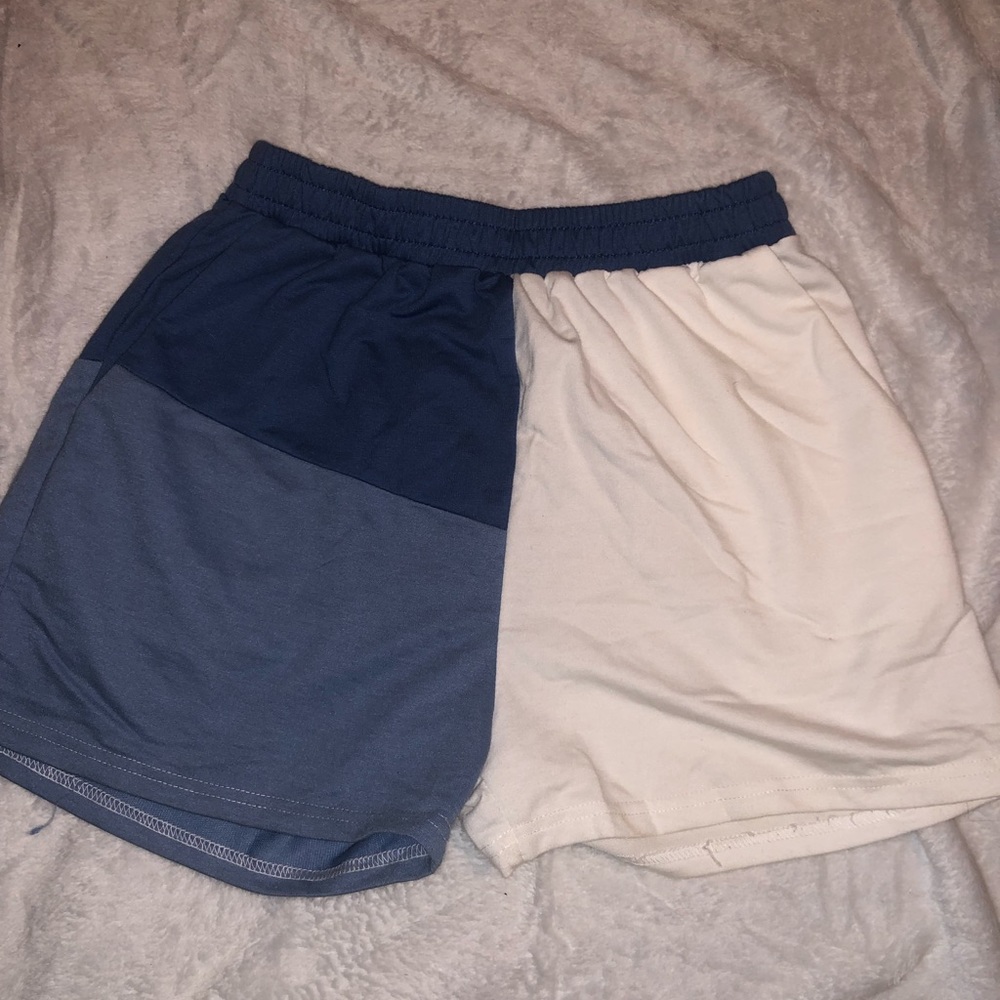Half colored shorts